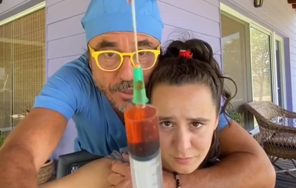 Pablo Granados y Mery Granados, video de las vacunas, INSTAGRAM