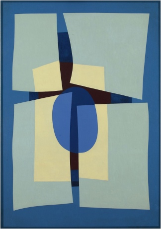 "Farfalla" es un oleo abstracto de 1961.
